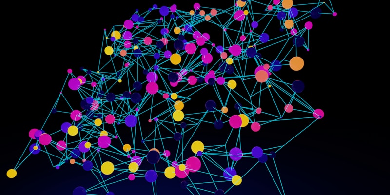 an abstract image of a network of dots